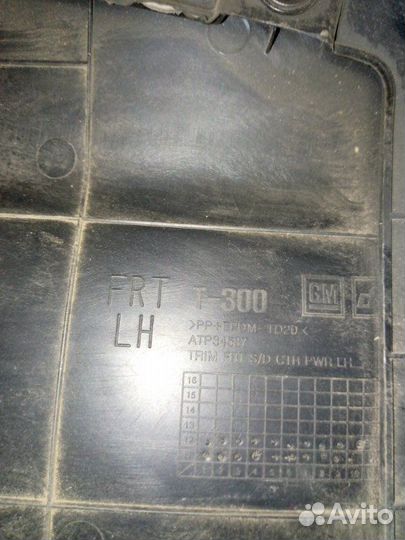 Обшивка боковой двери передняя левая Chevrolet