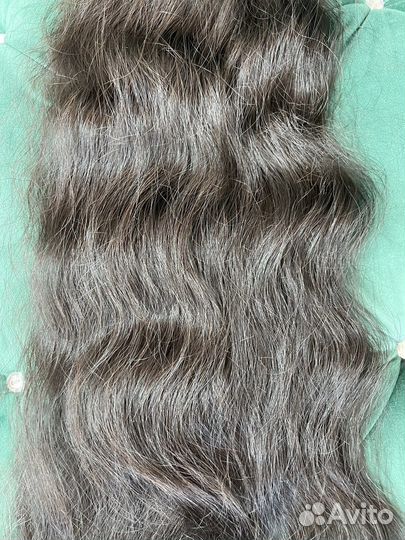 Волосы для наращивания третий тон 70 см 130 гр; 1Б