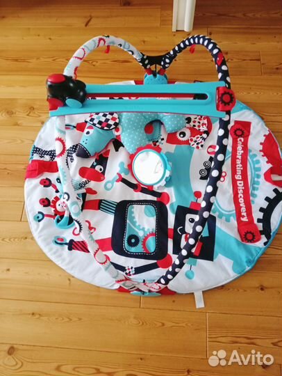 Детский коврик с дугами yookidoo с машинкой