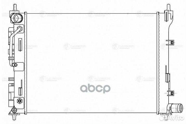 Радиатор охл. для а/м Hyundai Solaris II/Kia Ri