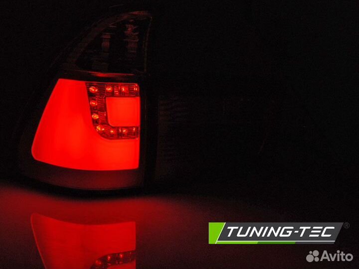 BMW X5 98-03 Фонари led bar красно-тонированные