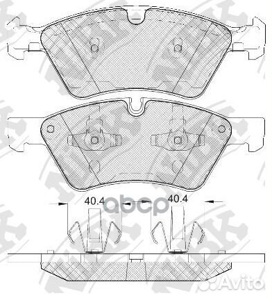 Колодки тормозные дисковые передние NiBK PN0500
