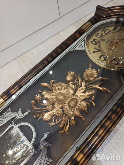 Часы СССР Корея винтаж ретро настенные интерьер