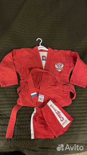 Комплект формы для самбо (куртка, шорты, самбовки)