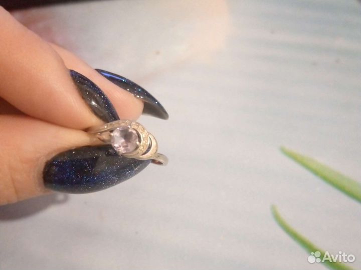 Кольцо серебро