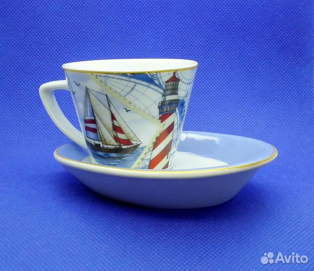 Чайная Кофейная Пара Редкая Винтаж СССР 1980