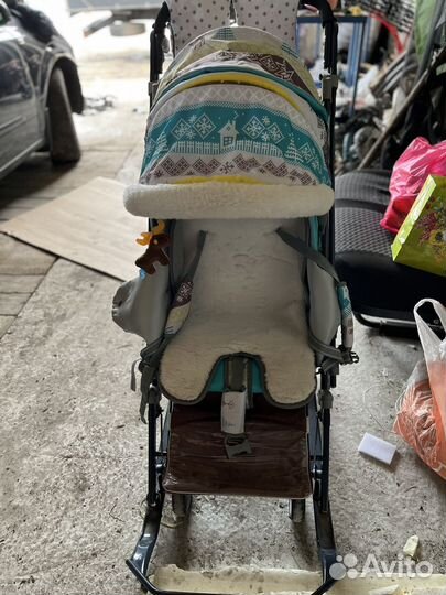 Санки коляска nika