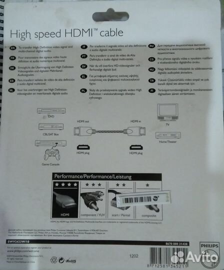 Кабель hdmi 3м