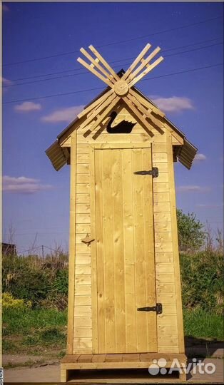 Дачный туалет деревянный Ч434