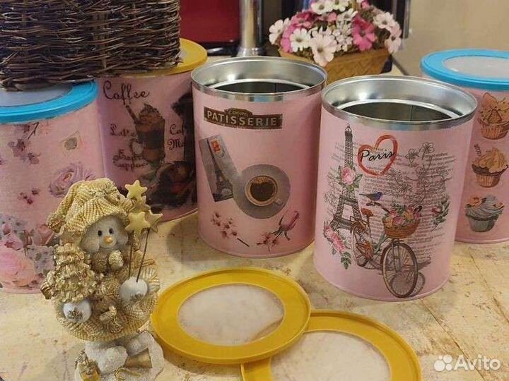 Банки декупаж