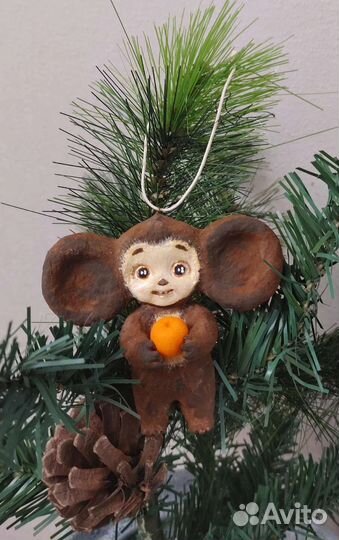 Ватные елочные игрушки