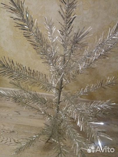 Серебристая декоративная елка СССР 1,3 м
