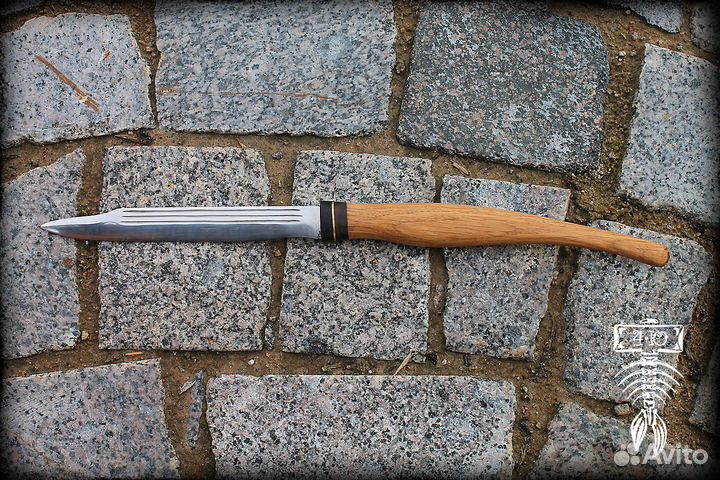 Кованый нож из бульдозерного клапана