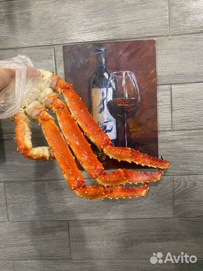 Камчатский краб, клешни, морской гребешок,дв