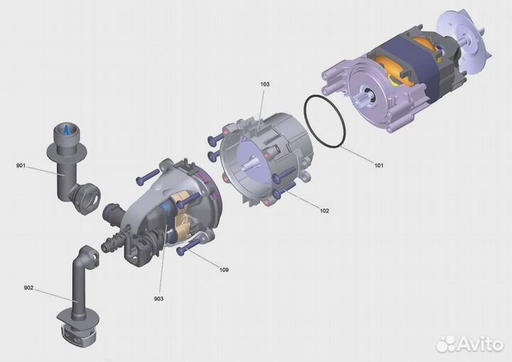 Патрубок Karcher K2-K3, запчасти на мойку karcher
