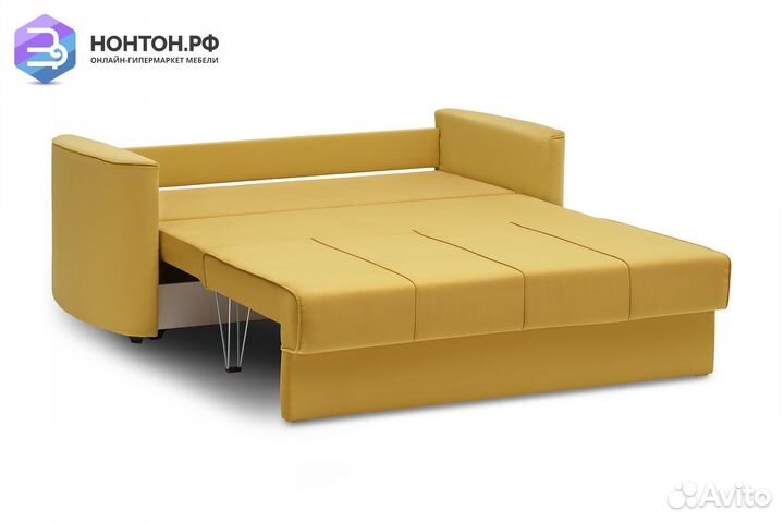 Диван еврокнижка Колибри горчичный