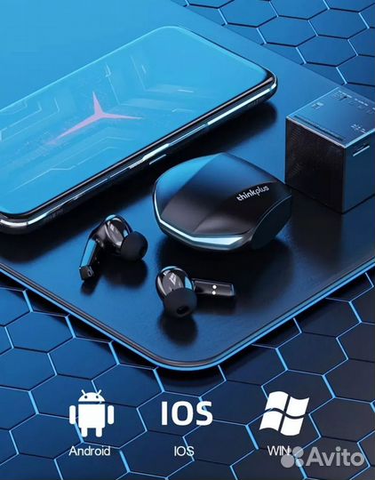 Блютуз наушники Lenovo