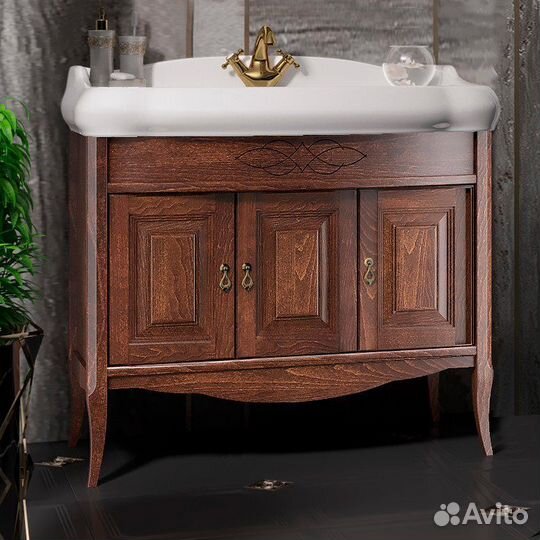 Тумба с раковиной Opadiris Лоренцо 100 светлый оре