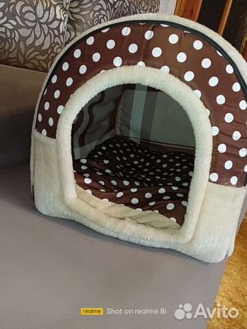 Лежанка домик для собаки