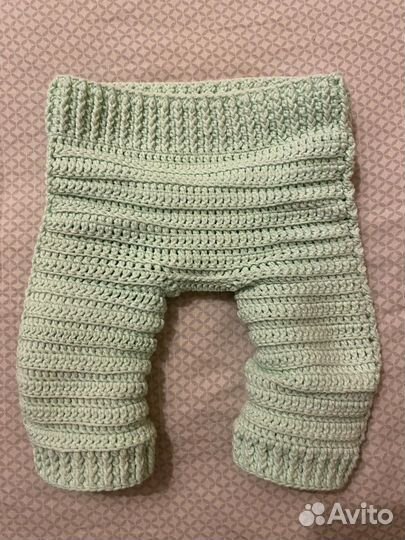 Вязаный костюм для куклы-реборна