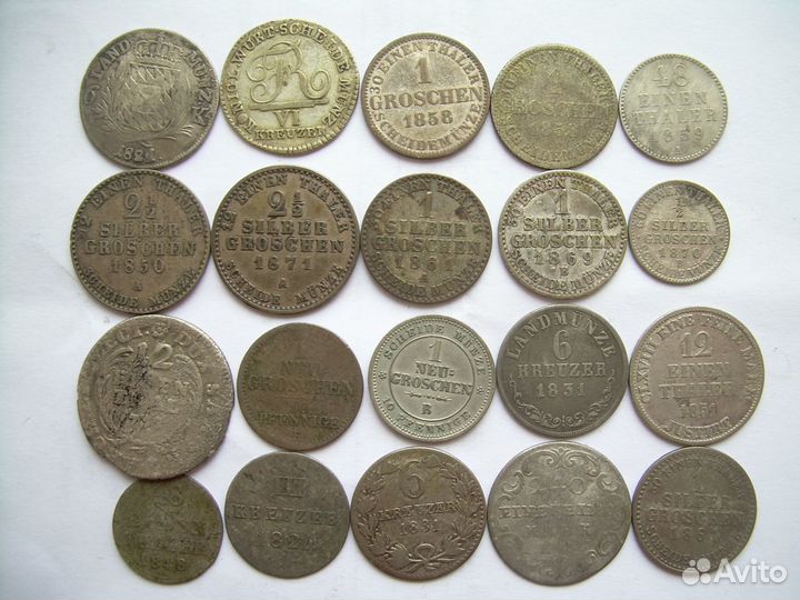 Мекленбург, Пруссия, Неаполь, Зальцбург серебро др