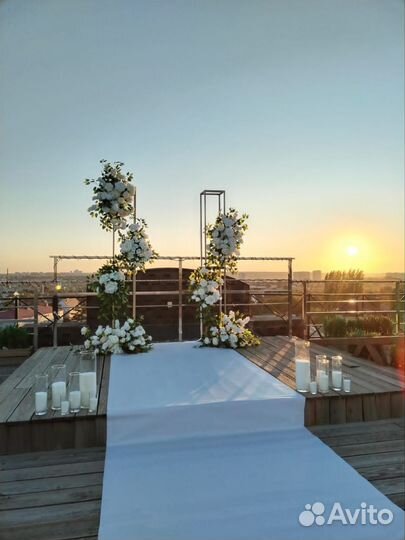 Оформление свадьбы, аренда фотозоны