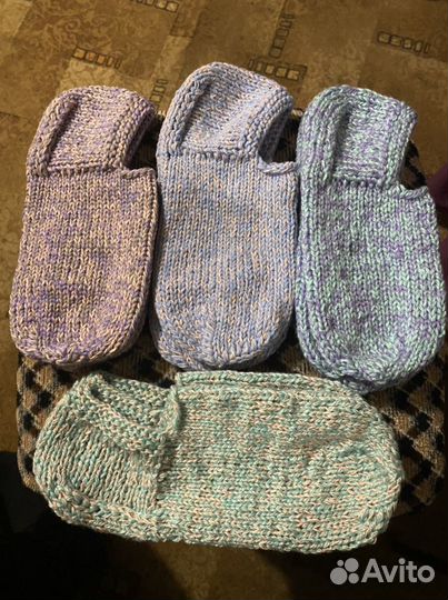 Вязанные носки и следки