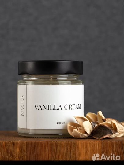 Свеча ароматическая Nota Vanilla cream, 200 мл