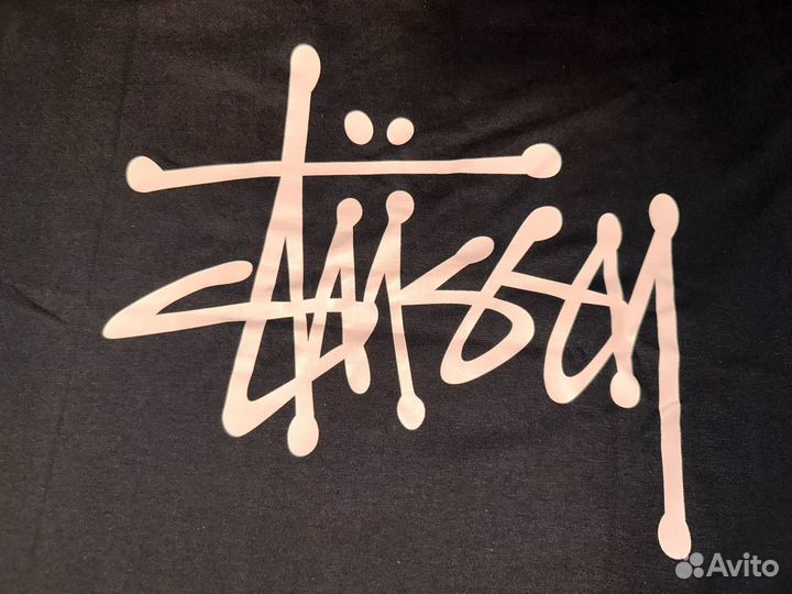 Черная Футболка stussy