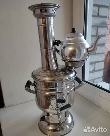Самовар+чайник заварной
