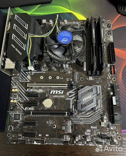 Материнская плата MSI z390 +i5 9400f