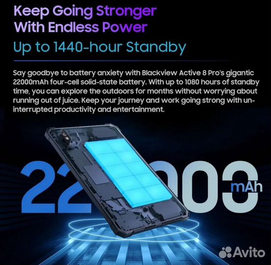 Blackview Active 8 pro 8+8 GB/256GB