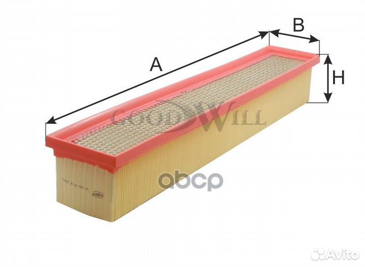Фильтр салонный AG1064CF Goodwill