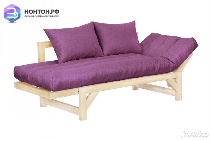 Диван кушетка Амбер-2 фиолетовый