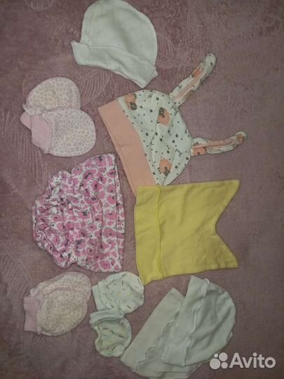 Детские шапочки для новорожденных