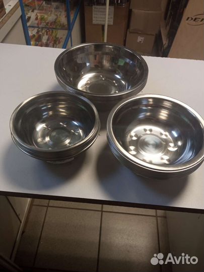 Тарелки нержавеющие металлические