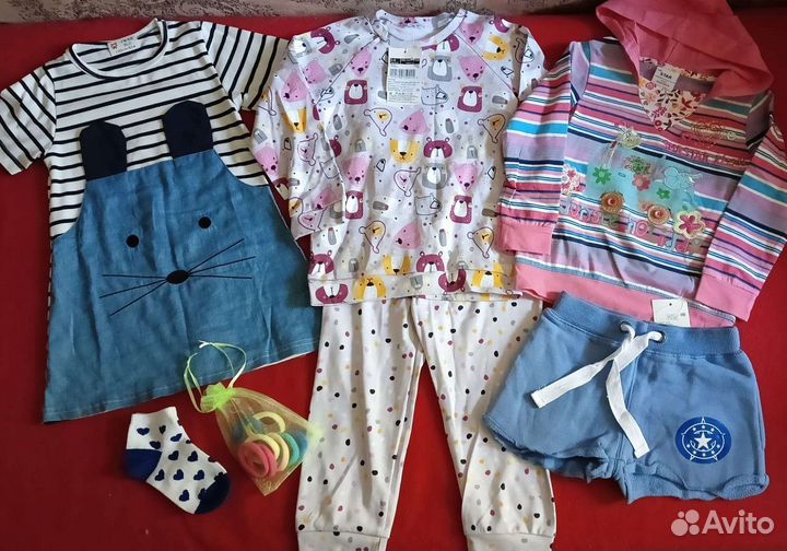 Новые вещи пакетом на девочку 98-104 см