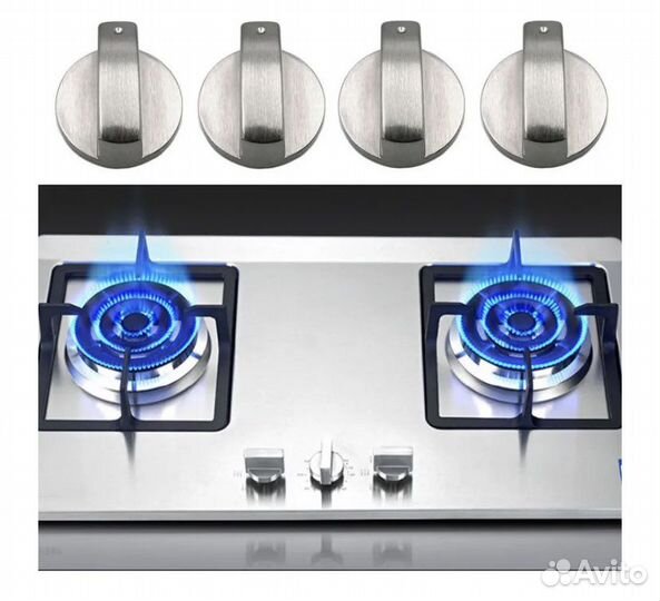 Ручки для газовой панели из сплава, 4 штуки