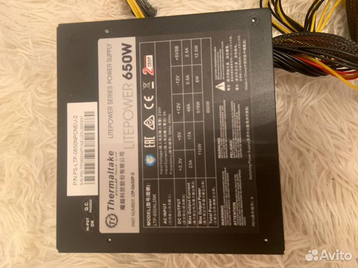 Блок питания для пк 650w thermaltake litepower