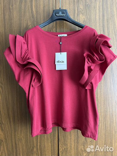 Новая футболка хлопок воланы Dixie. Италия