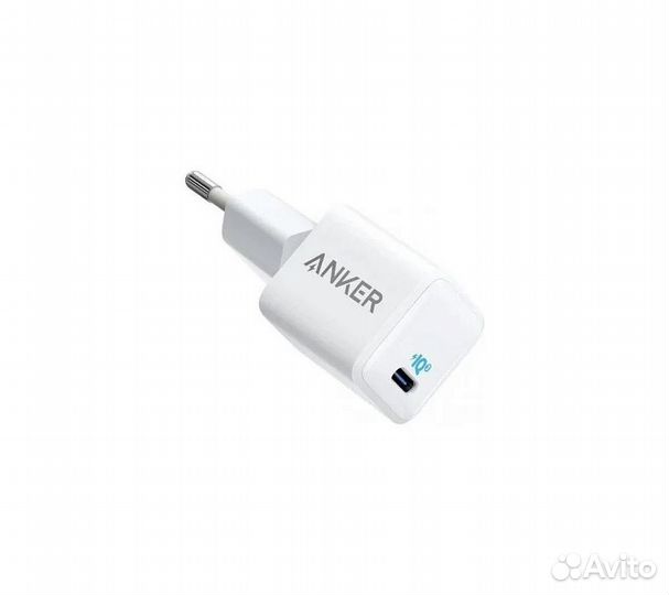 Сзу адаптер anker PowerPort 3 Nano 20W USB-C, белы