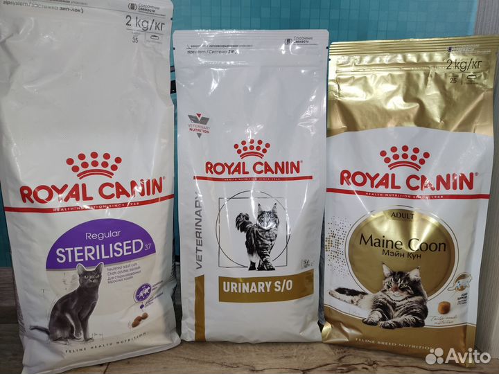 Корм Royal canin, pro plan