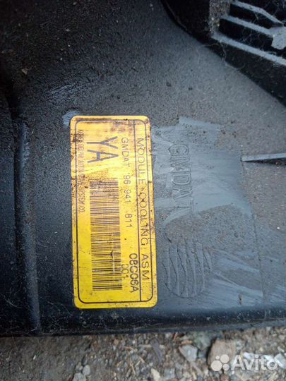 Chevrolet Lacetti диффузор с вентилятором