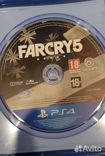 Диск Far cry 5 ps4