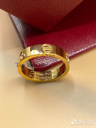 Золотое кольцо Cartier love