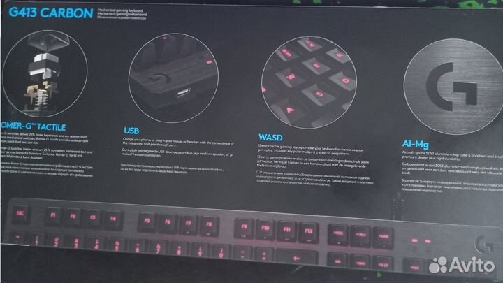 Механическая клавиатура logitech G 413 Carbon