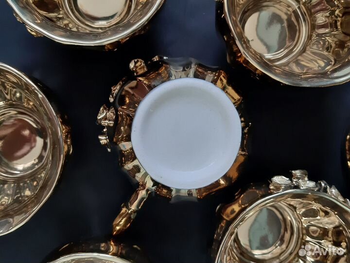 Сервиз чайный золотая роза 1970-1990 6 персон