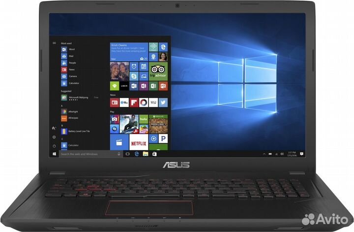 Asus 15.6 i5-7300HQ 4яд4пт gtx1050ti 8Gb SSD+HDD