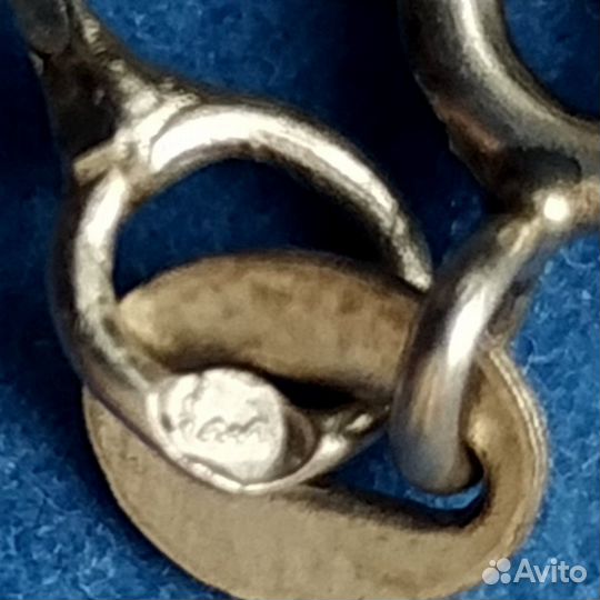 Винтажная дизайнерская 925 цепочка. Вес 2,9 грамм