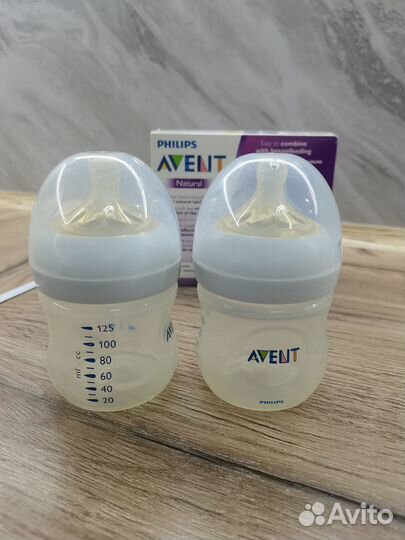 Бутылочки Avent Natural +2 соски к ним